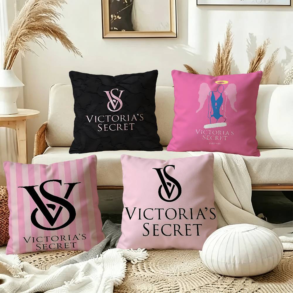 Home Fragrance Victoria Secret - V-Victoria-logo-S-Secret Kissenbezüge für Zuhause, Bettwäsche, dekorativer