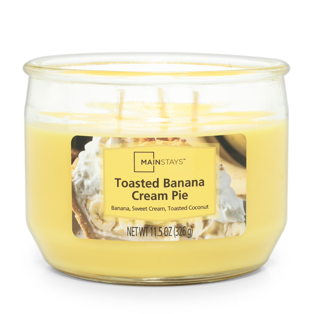 Home Fragrance Flowers - Duftkerze mit Geruch nach gerösteter Bananencreme,