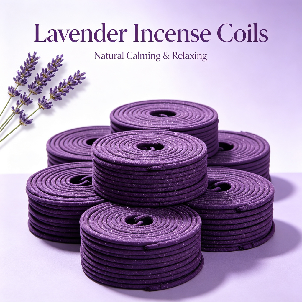 Home Fragrance Luxury - Lavendel-Räucherspiralen Hochwertige Langanhaltende Duftwirkung für Wohnzimmer