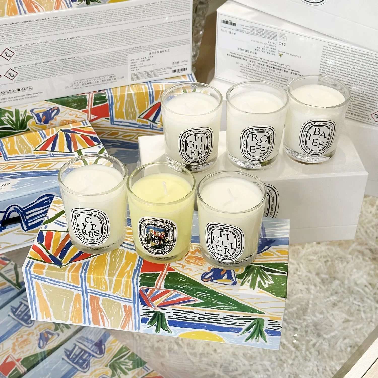 Home Fragrance Gel - Aromatherapie-Kerze, natürlicher pflanzlicher Duftkerzen, französischer Duft,