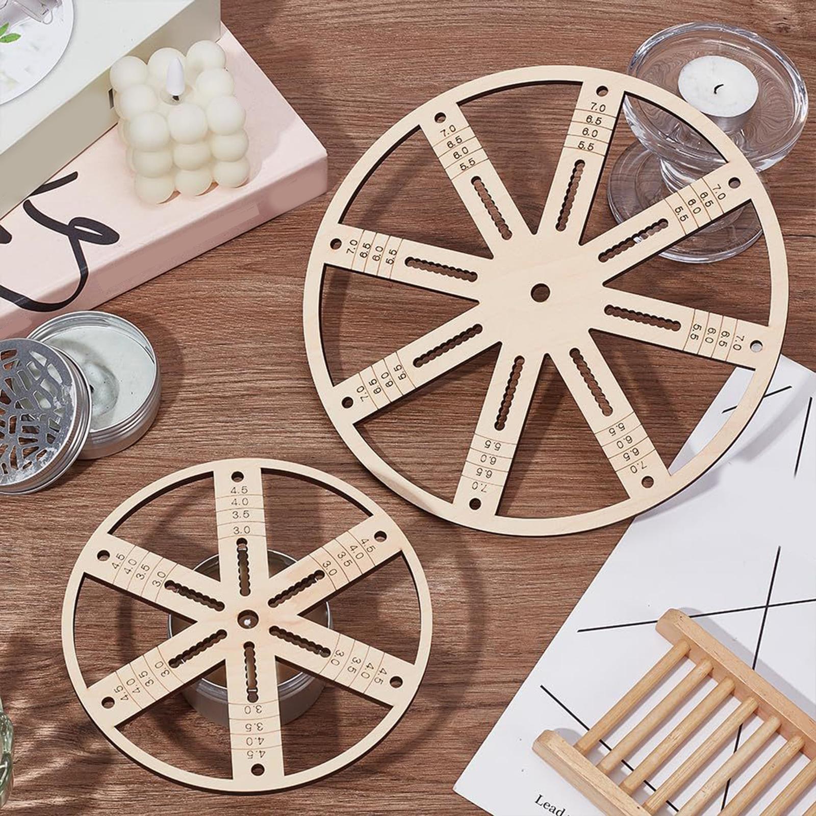 Wooden Wick Candle - Wick Centering Tool, Kerzendocht-Zentriergerät aus Holz,