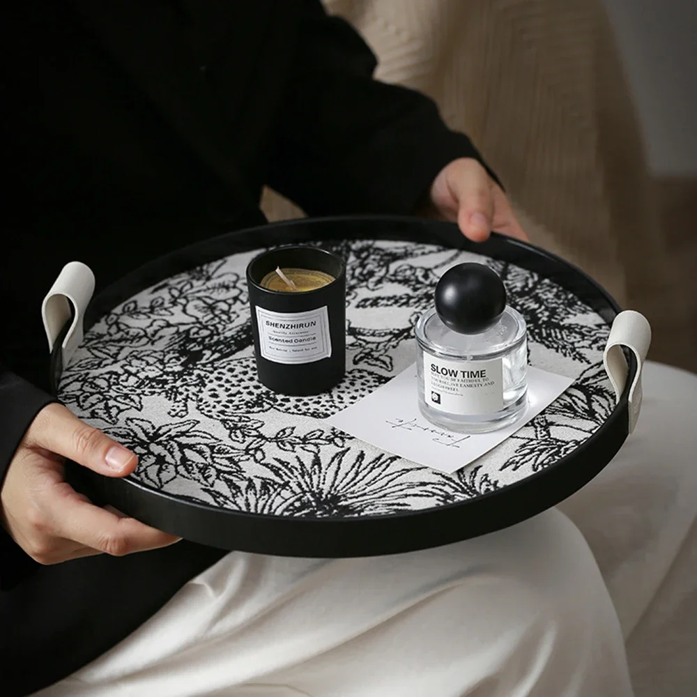 Home Fragrance Luxury - Leichtes, luxuriöses Aufbewahrungs-Holztablett im Vintage-Stil für