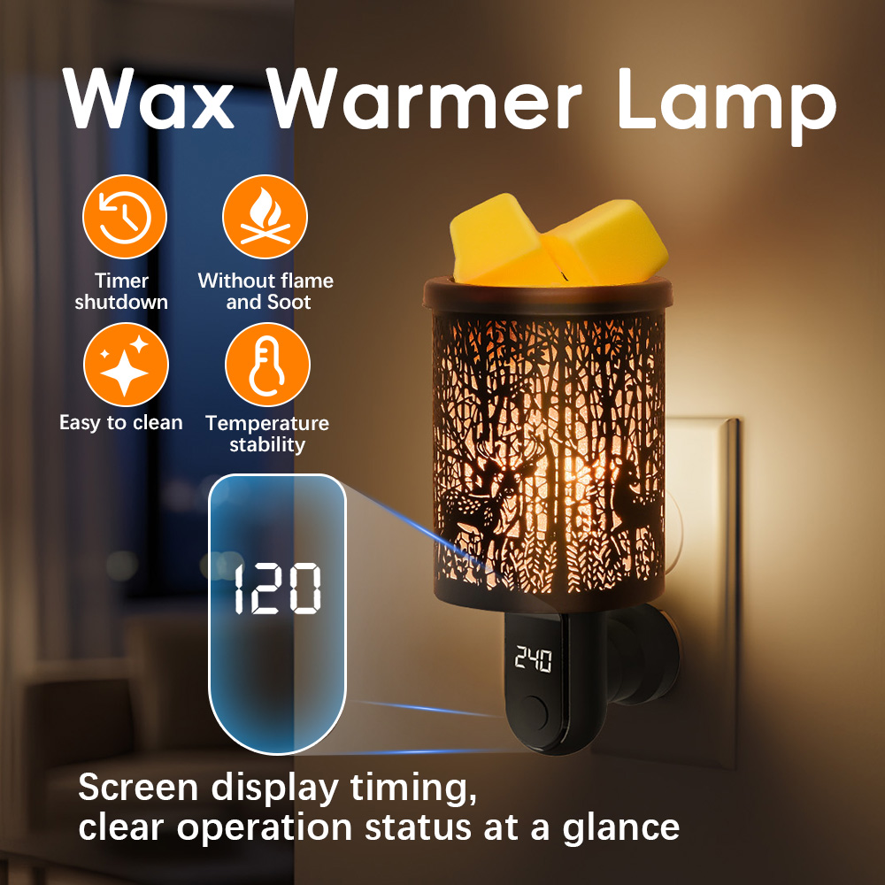 Home Fragrance Diffuser Electric - Duftender Wachsschmelzer Aromatherapie-Wachswärmer Elektrischer Duftdiffusor für