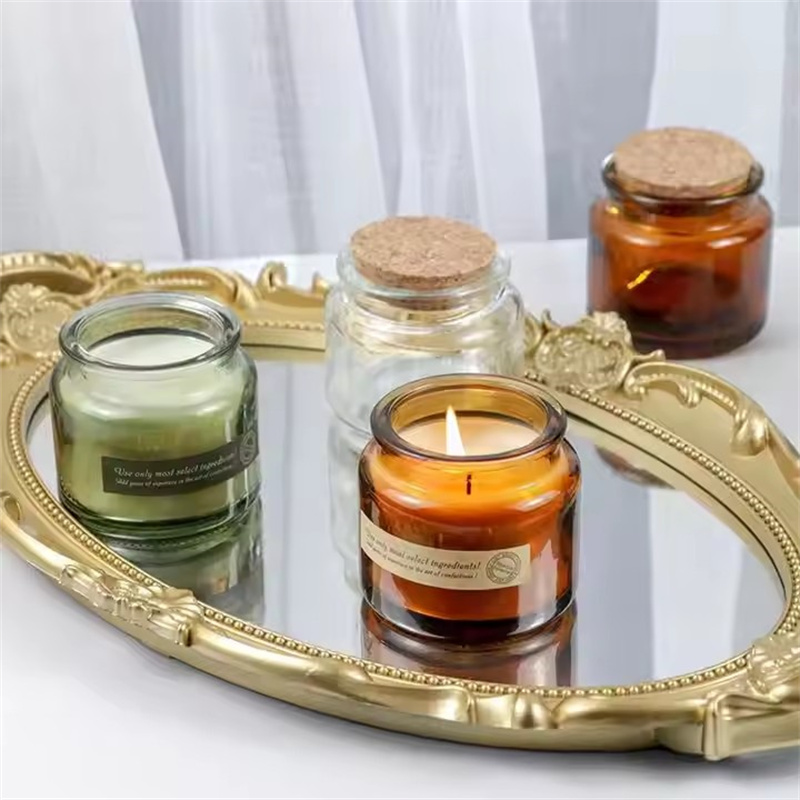 Amber Jar Candle - 60 stücke DIY Kerze Glas becher