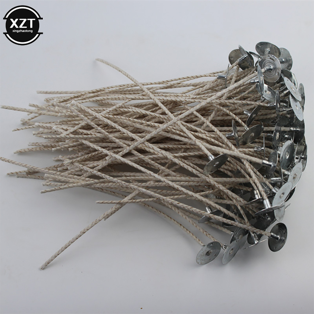 Wooden Wick Candle - 100 Stück/Set rauchfreie Kerzendochte, Sojawachskern, gewebter