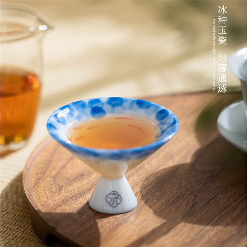 Home Fragrance Luxury - Eis-Jade, handbemalt, Fisch-Spieltee, Master, weißes Porzellan,