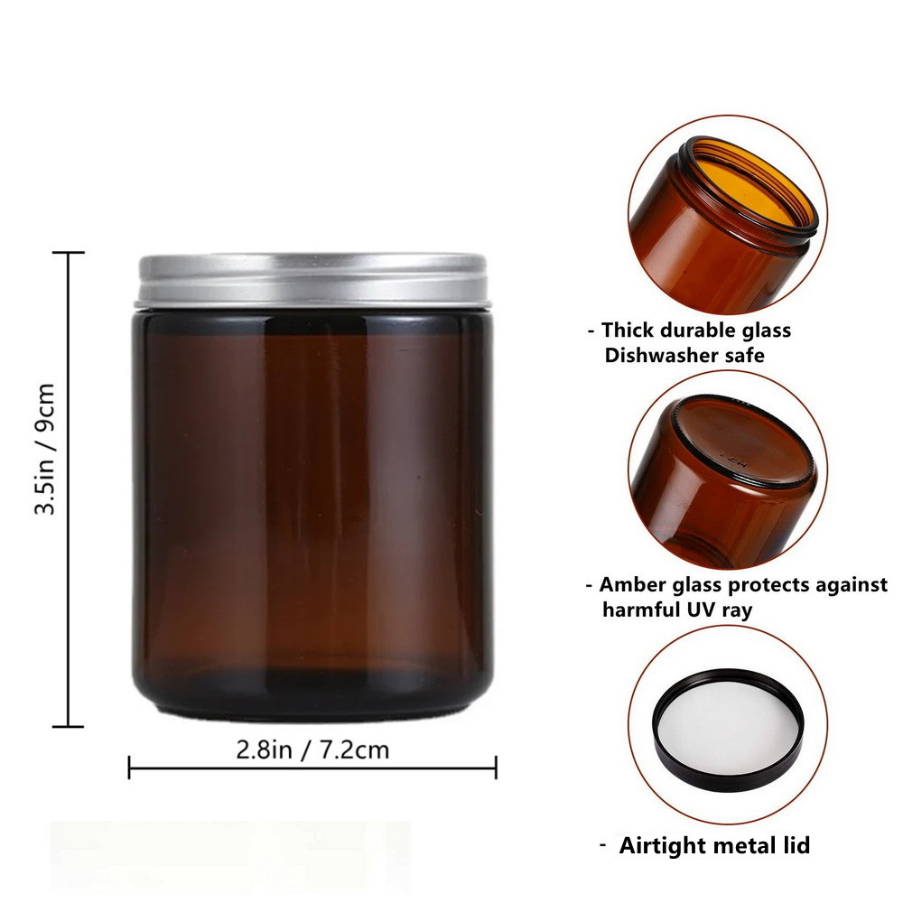 2 stücke 8 Unzen leere Kerze G – Amber Jar Candle Bewertung und Preis