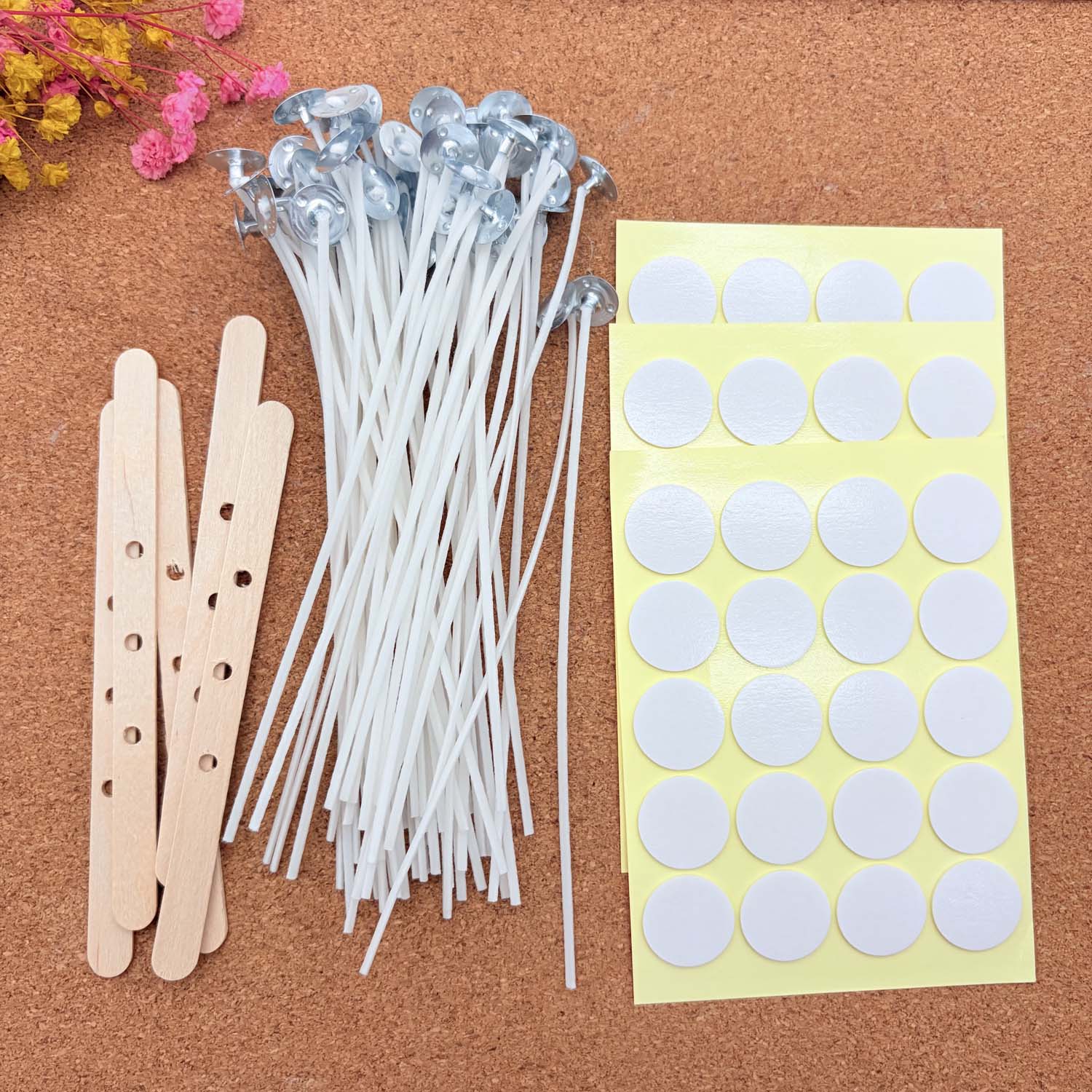 1 SET Kerzenherstellungs-DIY-K – Wooden Wick Candle Bewertung und Preis