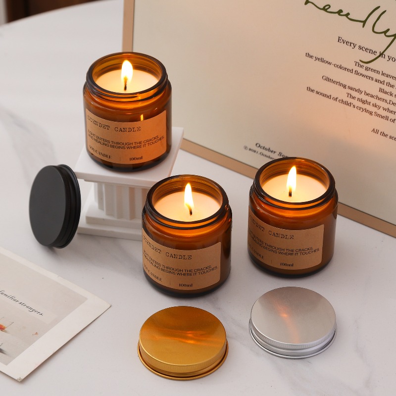 Amberfarbene Sojawachs-Duftker – Amber Jar Candle Bewertung und Preis
