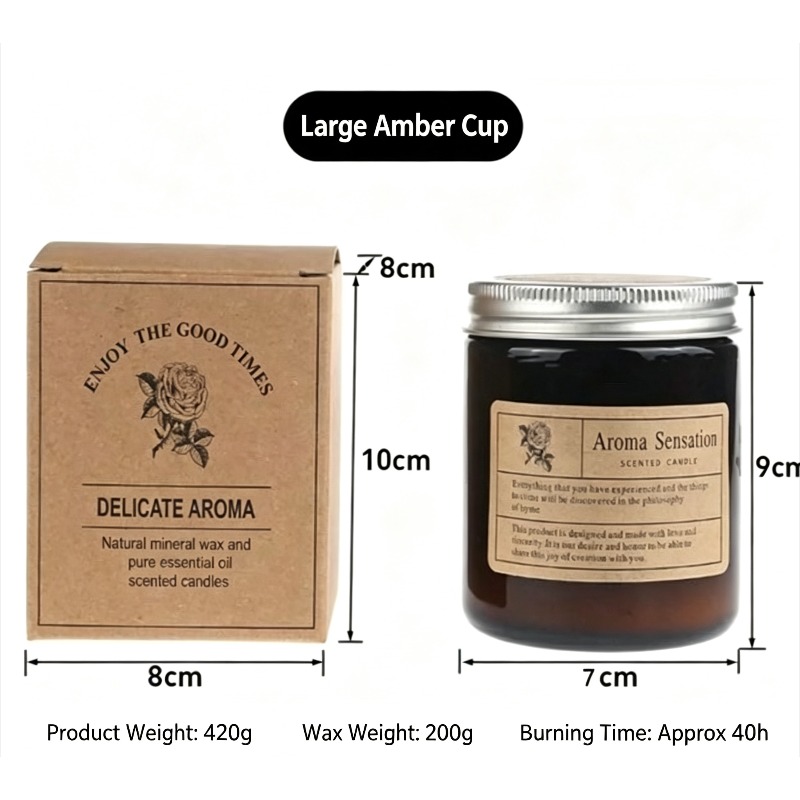 Amberfarbene Sojawachs-Duftker – Amber Jar Candle Bewertung und Preis