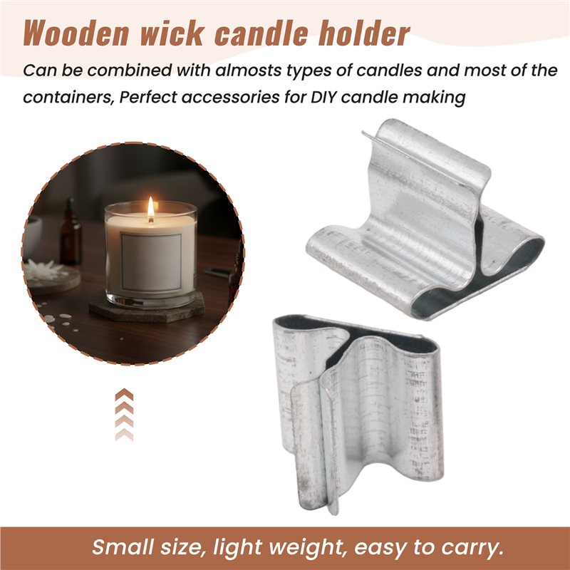 100 Stück Metall-Dochthalter,  – Wooden Wick Candle Bewertung und Preis