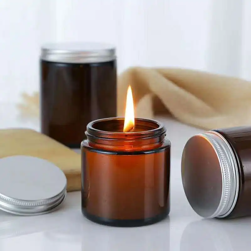 6 Stück 100/250 ml Braunglas-K – Amber Jar Candle Bewertung und Preis