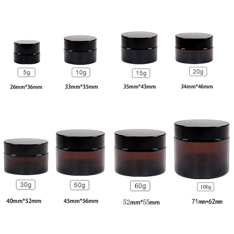 5 Stück 5g-100g Bernsteinfarbe – Amber Jar Candle Bewertung und Preis
