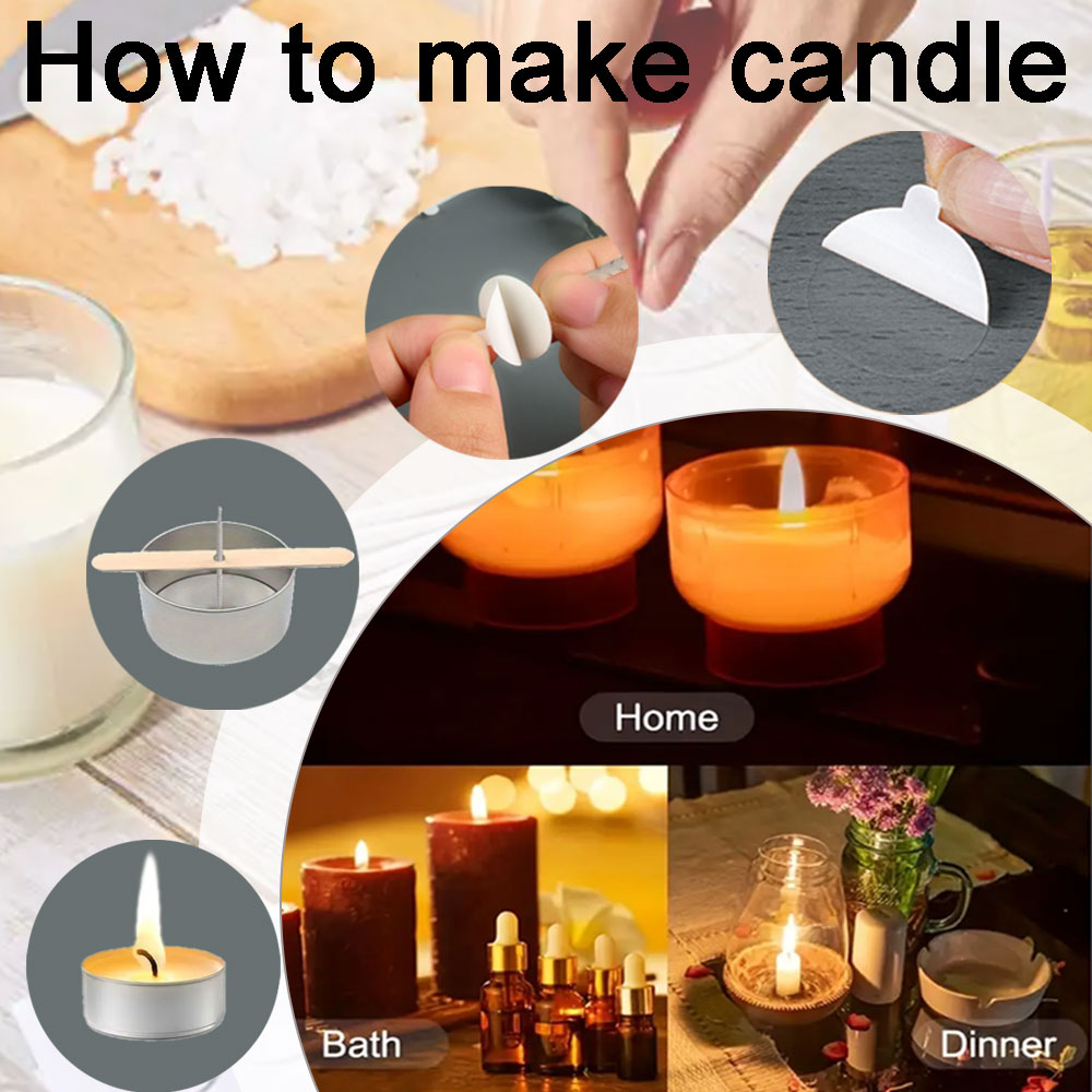 55 Stück Blumen-Kerzendocht, H – Wooden Wick Candle Bewertung und Preis