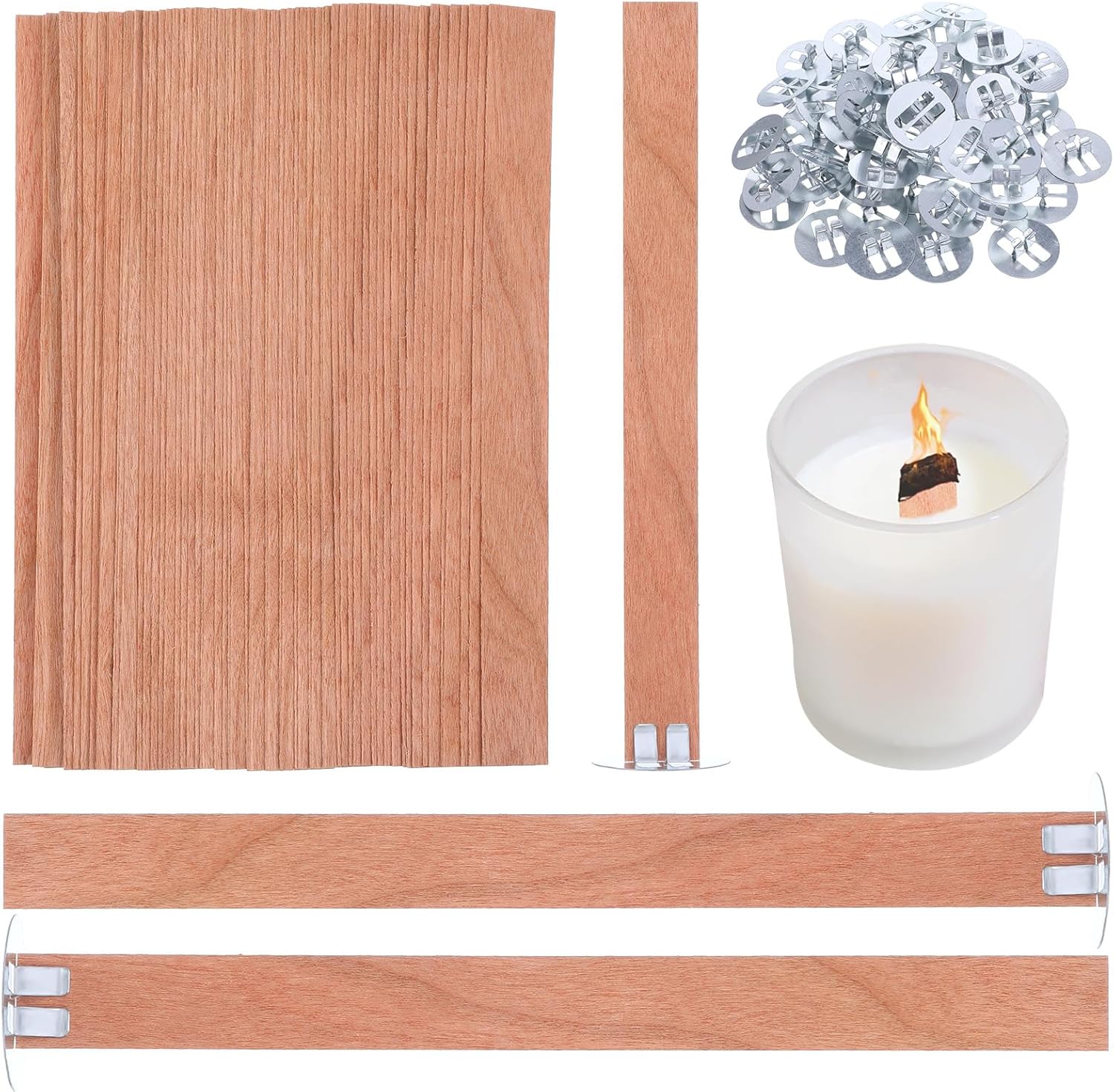 60 Stück Holzdochte für die Ke – Wooden Wick Candle Bewertung und Preis