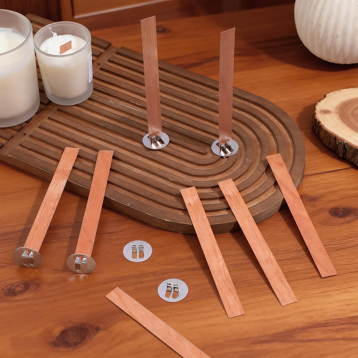 60 Stück Holzdochte für die Ke – Wooden Wick Candle Bewertung und Preis