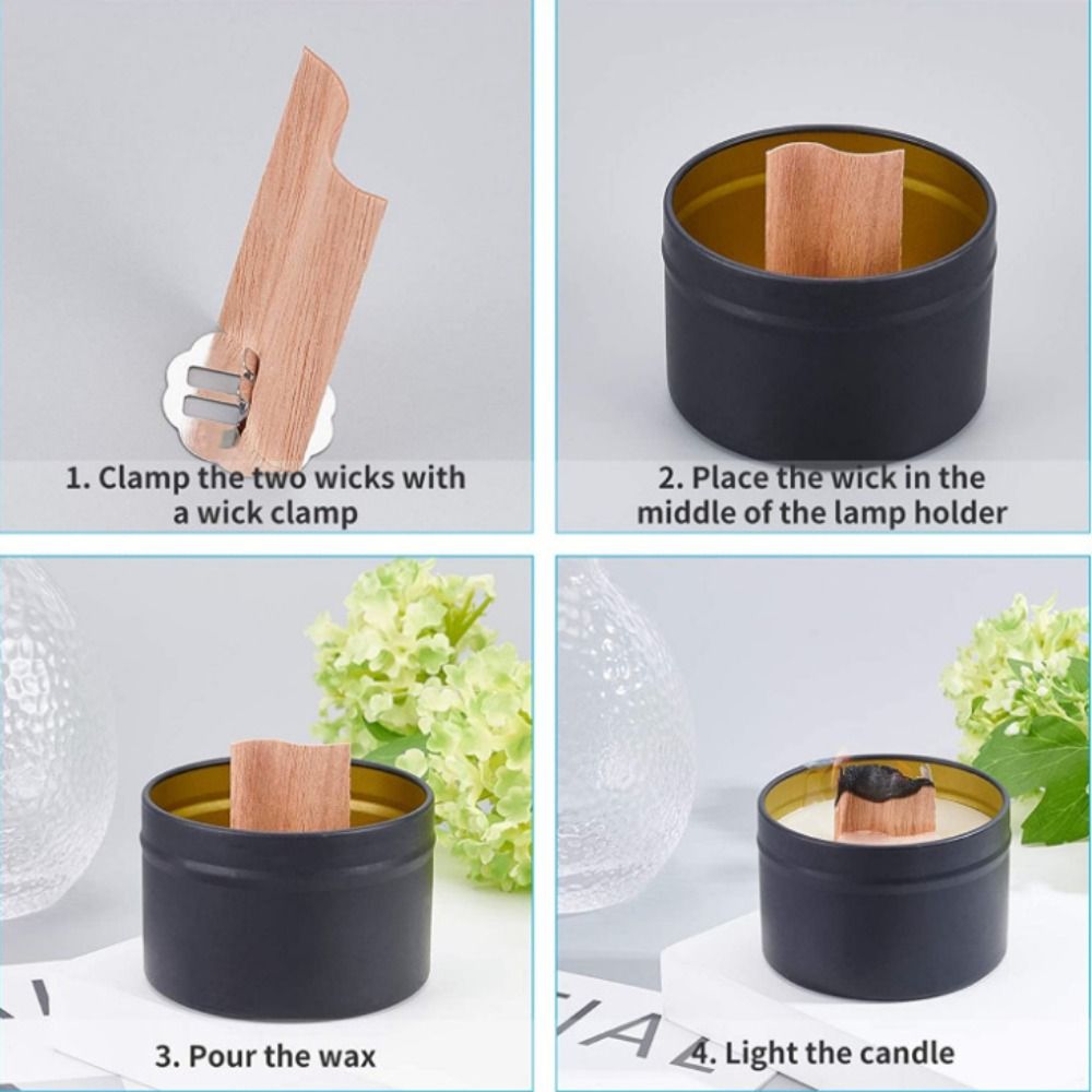 Hochwertige S-förmige DIY Hand – Wooden Wick Candle Bewertung und Preis